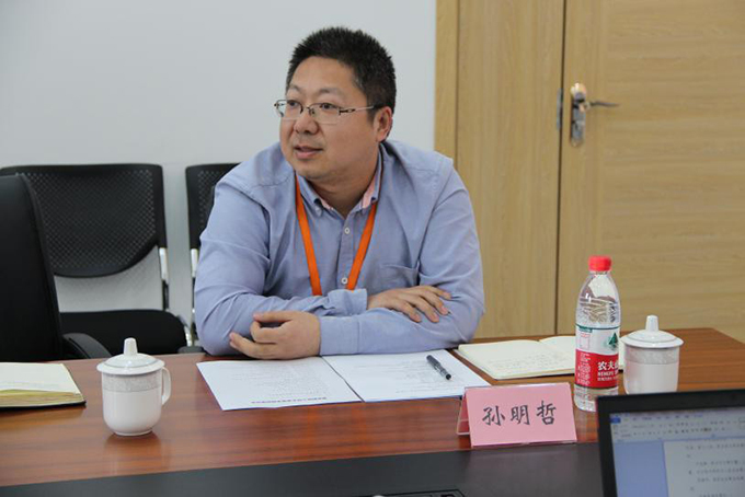 成都卫士通雄安分公司副总经理孙明哲会议过程中,雄安高创联盟秘书长